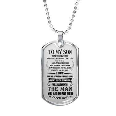 Amazing Father Son Quotes Pendant Necklace From Papa Birthday Gifts, Christmas G